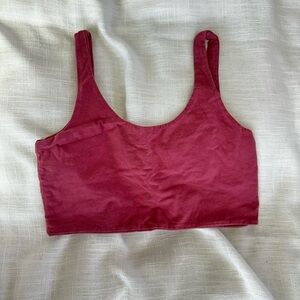 Cotton On Rose Pink Scoop Neck Crop Tank